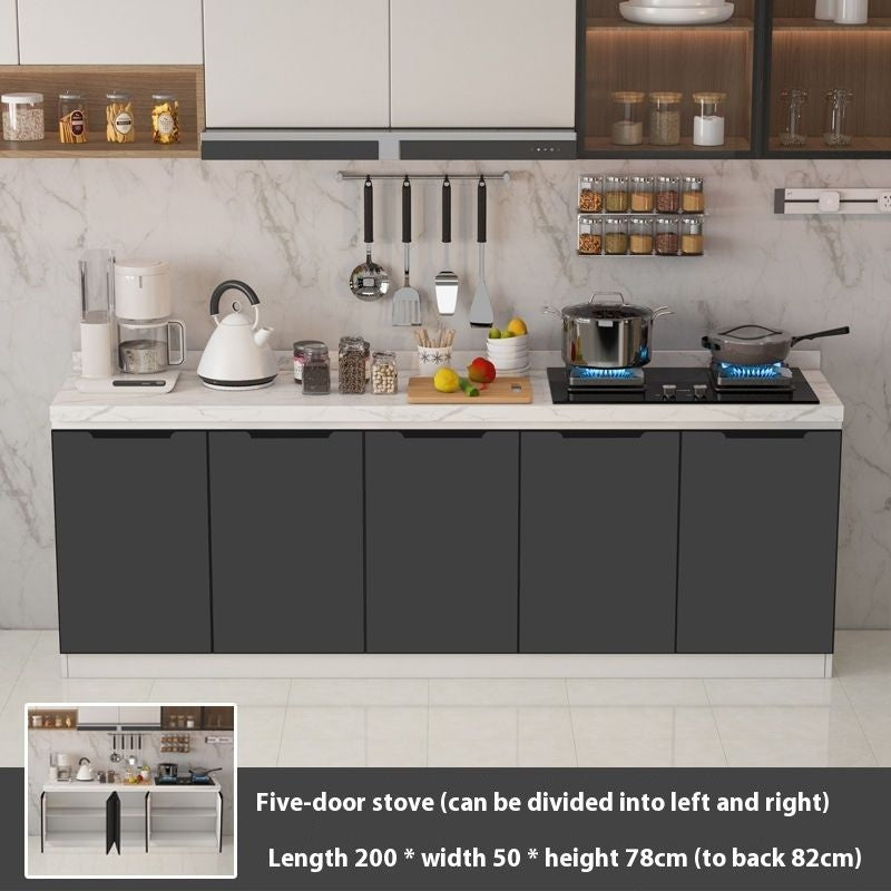 QW- Aluminum Alloy Kitchen Storage Cabinet with Free Sink
