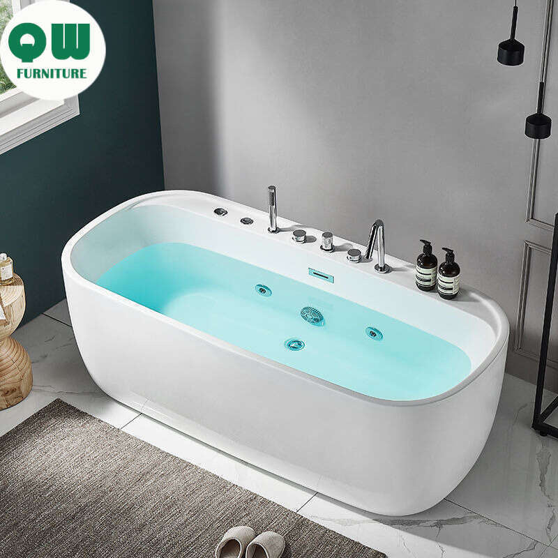 Tab Mandi Sistem Pemanasan Berterusan Spa Akrilik QW- 
