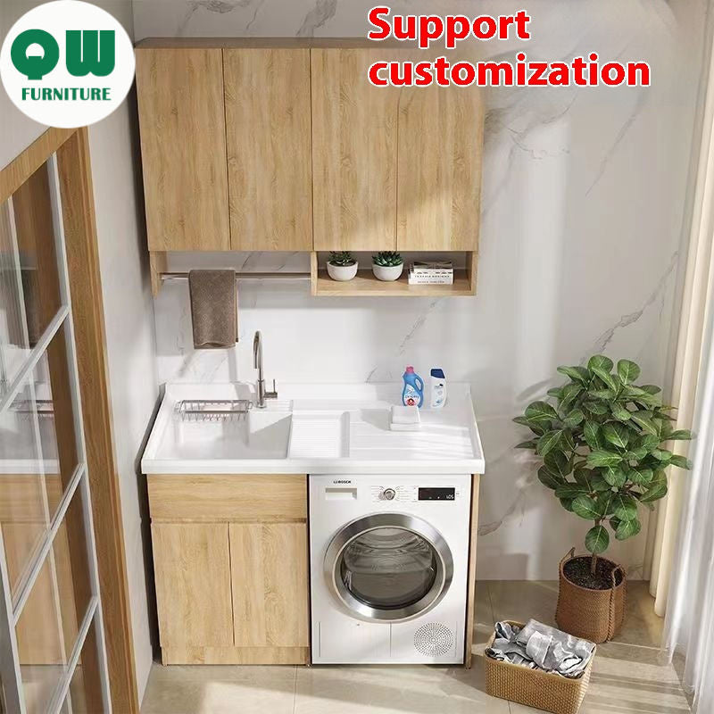 QW- Bathroom cabinet and bathroom sink set