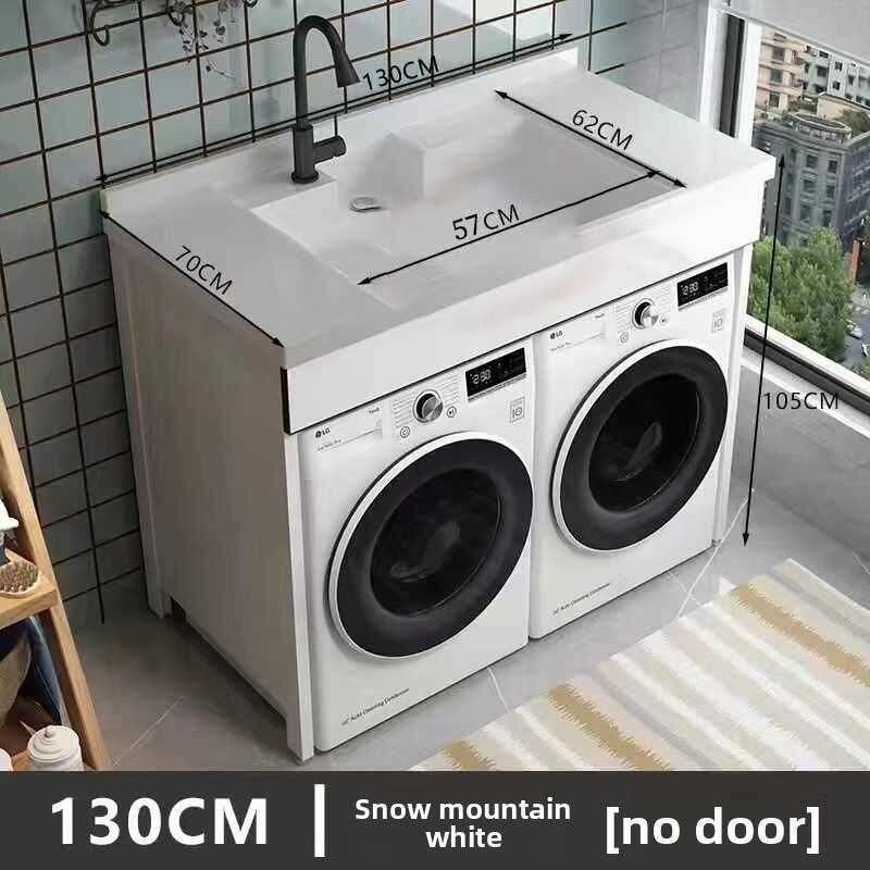 Set sinki bilik mandi aluminium QW- Kabinet simpanan bilik mandi 