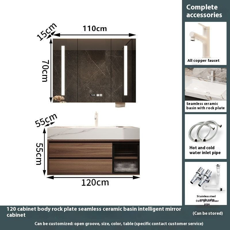 QW- Custom-madeBathroom CounterBathroom Storage CabinetSmart Mirror CabinetBathroom Basin