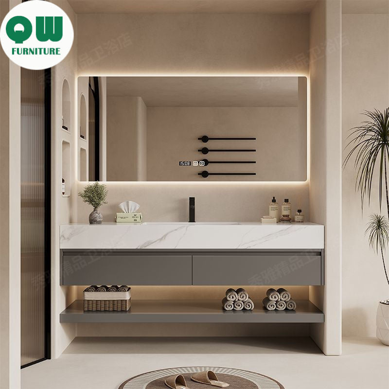 QW- Custom-made Storage Cabinet Smart Mirror in the Bathroom, Bathroom Sink Set