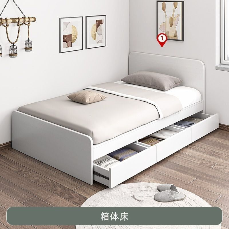 Single 1.2 meters 1 meter modern simple home economical storage children's mattress low bed
