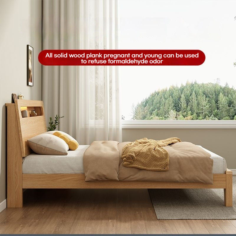 Drawer Storage Solid Wood 1.8 Meter Modern Simple Double Bedroom 1.2m1.5 Single Bed Frame