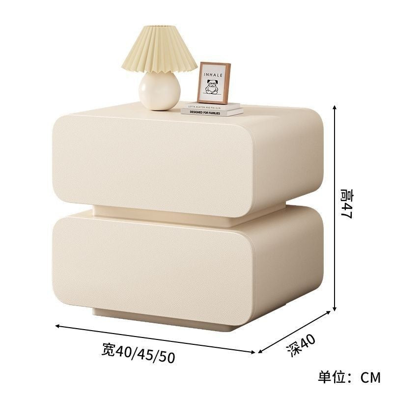 Table, Simple Modern Solid Wood Headboard Household Bed Storage Cabinet, Small Bedside Cabinet for Bedroom