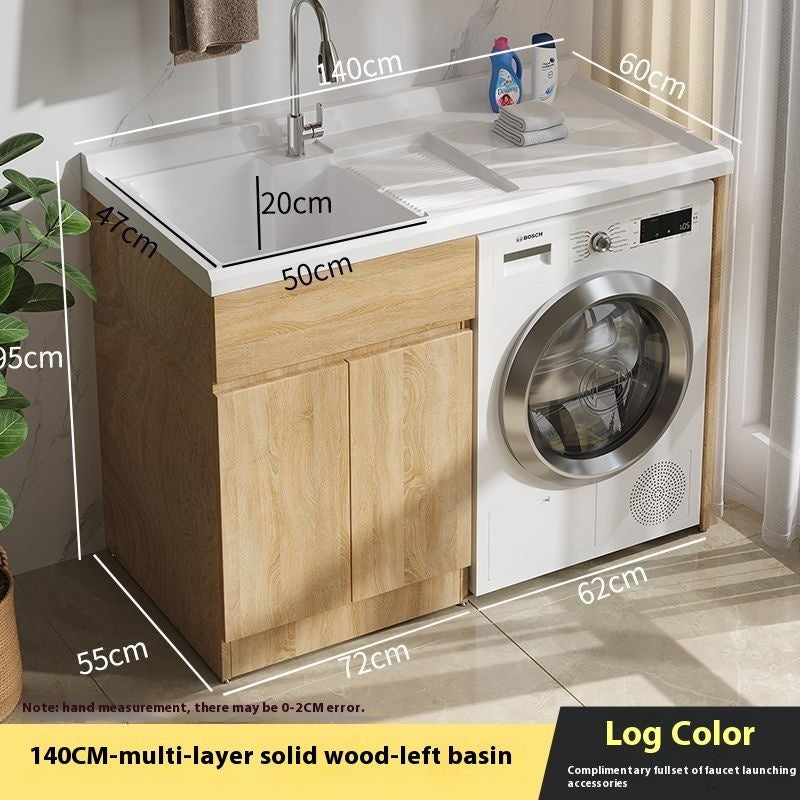 QW- Bathroom cabinet and bathroom sink set