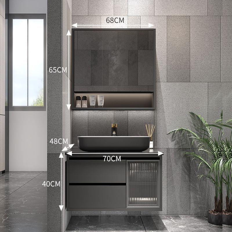 QW- Bathroom Set with Sink and Mirror, Smart Mirror Cabinet