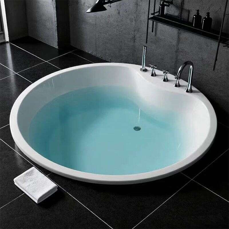 Tab mandi akrilik terbenam QW- Terbenam Tab mandi akrilik terbenam untuk kegunaan rumah