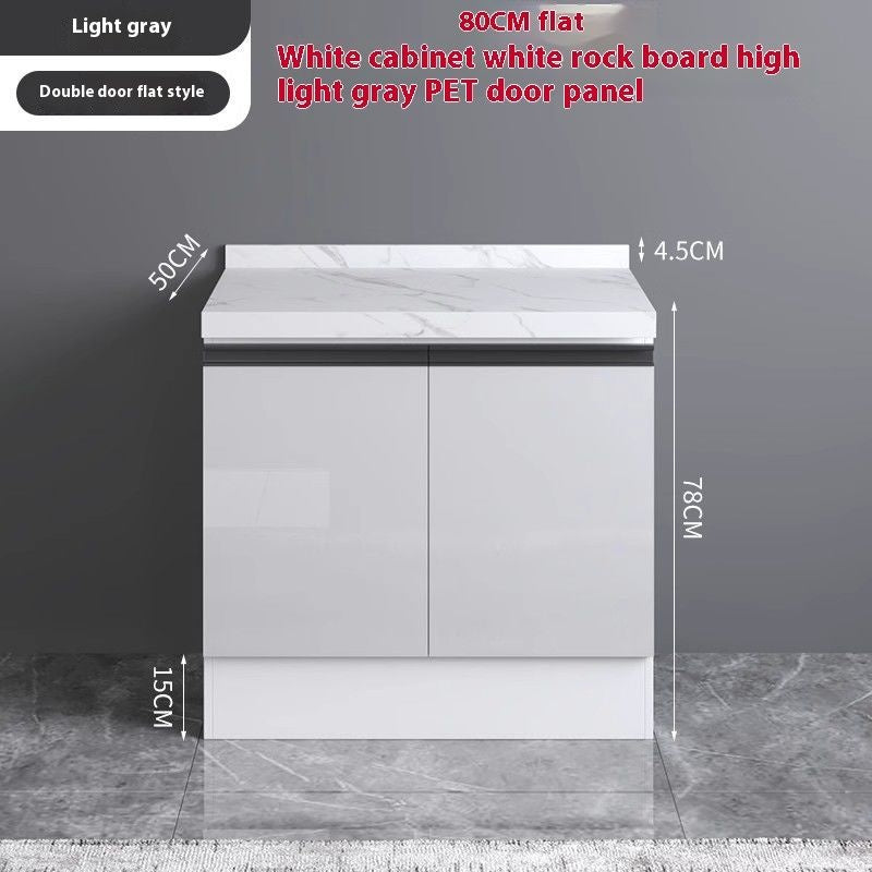 QW- Aluminum Alloy Kitchen Storage Cabinet with Free Sink