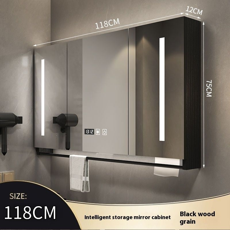 QW- Made of Real Wood Smart Mirror in the Bathroom Storage Cabinet