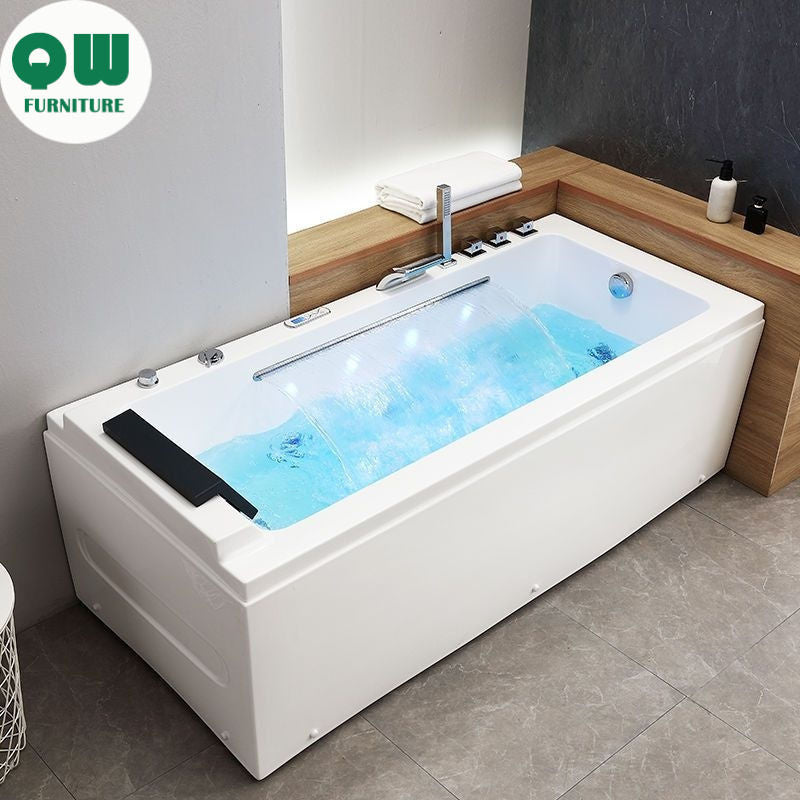 QW- Wave Massage Acrylic Home Bathtub
