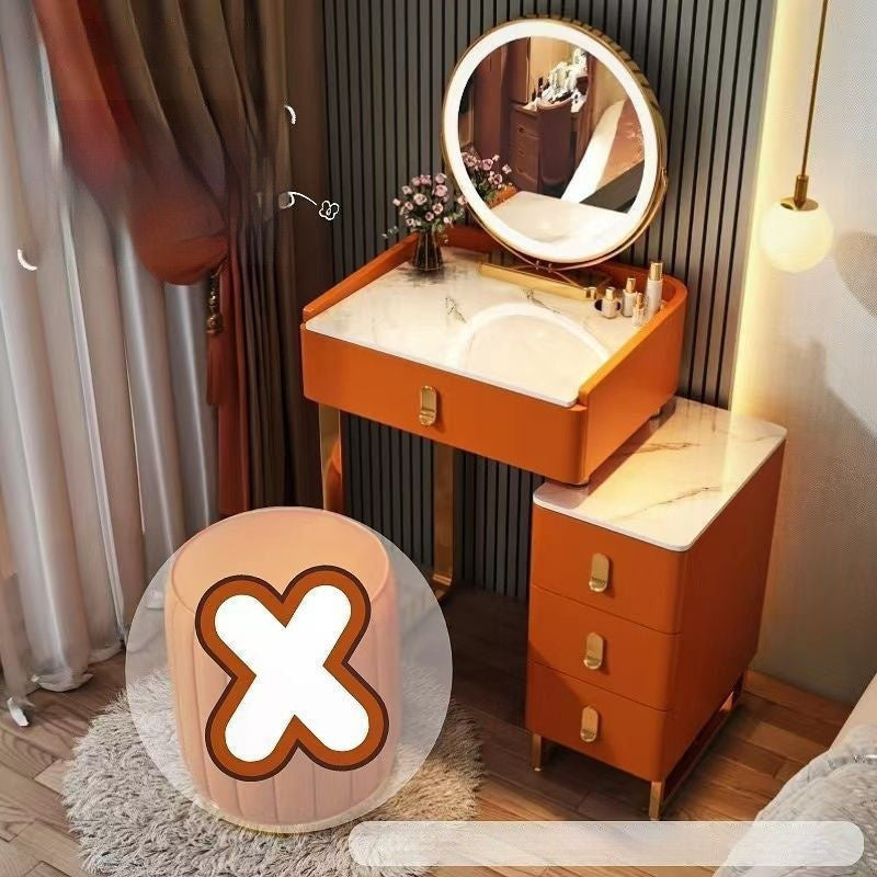 Meja Solek Moden Ringkas Kayu Padu Gaya Itali Storan Rumah Kecil