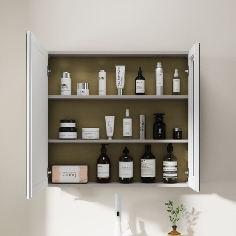 QW- Aluminum Thickened Stainless Steel Basin Smart Glass Bathroom Storage Cabinet