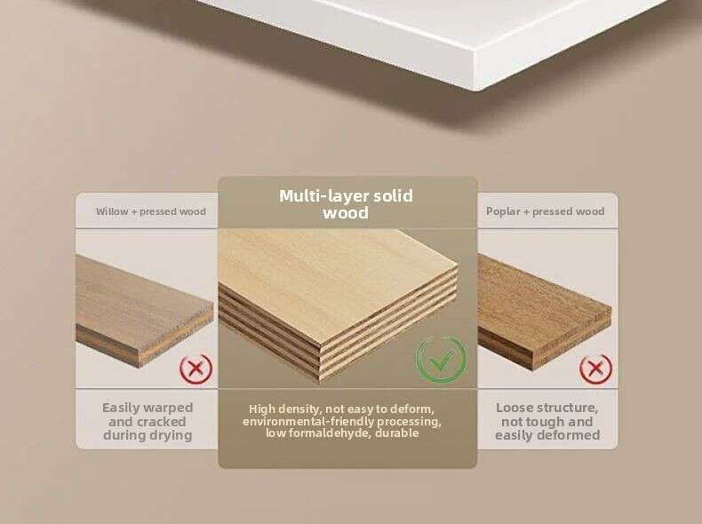 QW- Kabinet Cermin Pintar Penyimpanan Kayu Asli Buatan Sendiri untuk Bilik Mandi, Set Singki Bilik Mandi