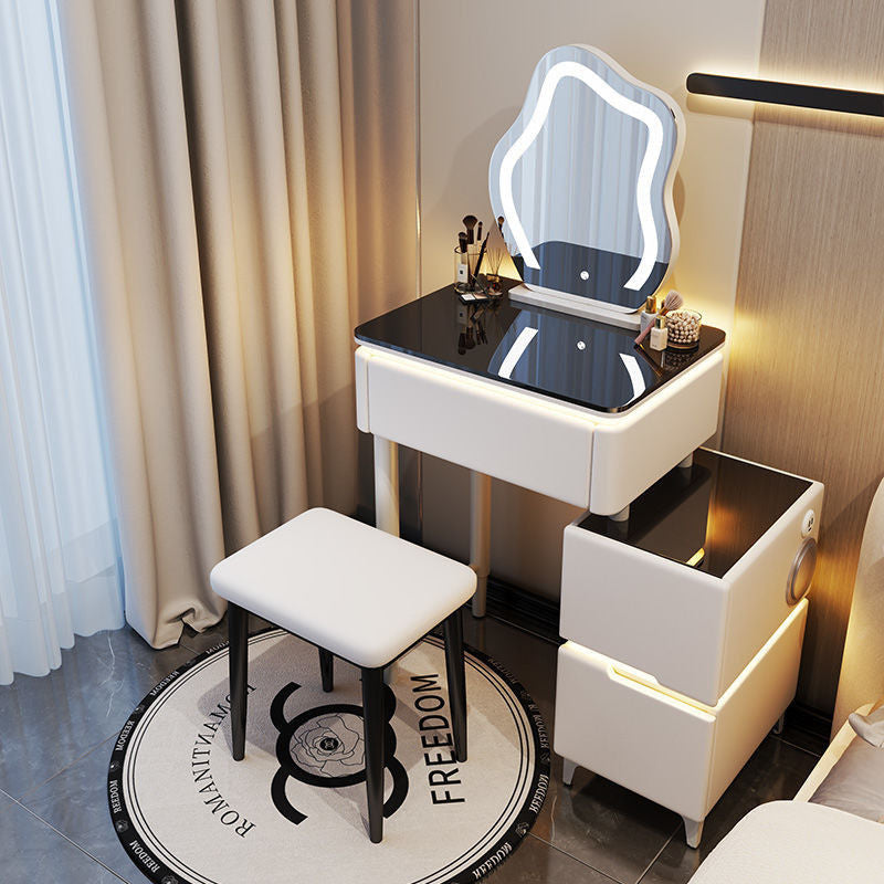 Smart Solid Wood Cream Wind Small Large Bedroom Premium Dressing Table