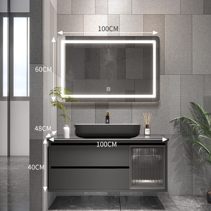 QW- Bathroom Set with Sink and Mirror, Smart Mirror Cabinet