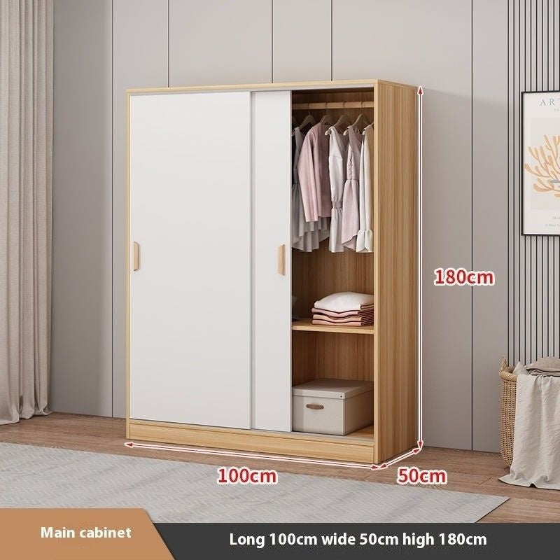 Pintu Gelongsor Mudah Pemasangan Bilik Tidur Rumah Almari Kecil Ekonomi untuk Kanak-kanak