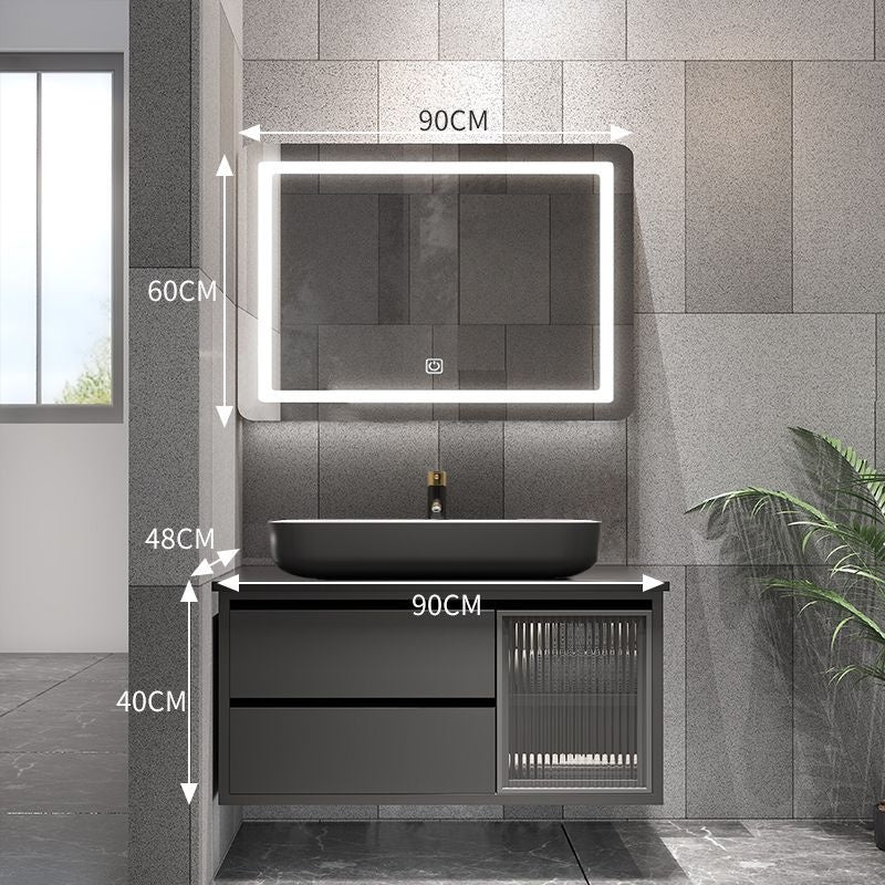 QW- Bathroom Set with Sink and Mirror, Smart Mirror Cabinet