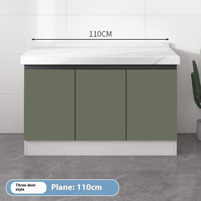 QW- Kabinet simpanan dapur, meja kerja dengan sinki