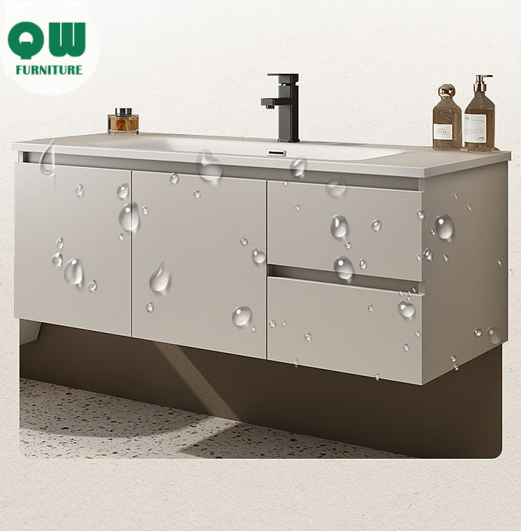 QW- Washbasin with Smart Mirror Bathroom, Real Wood Storage Cabinet in the Bathroom