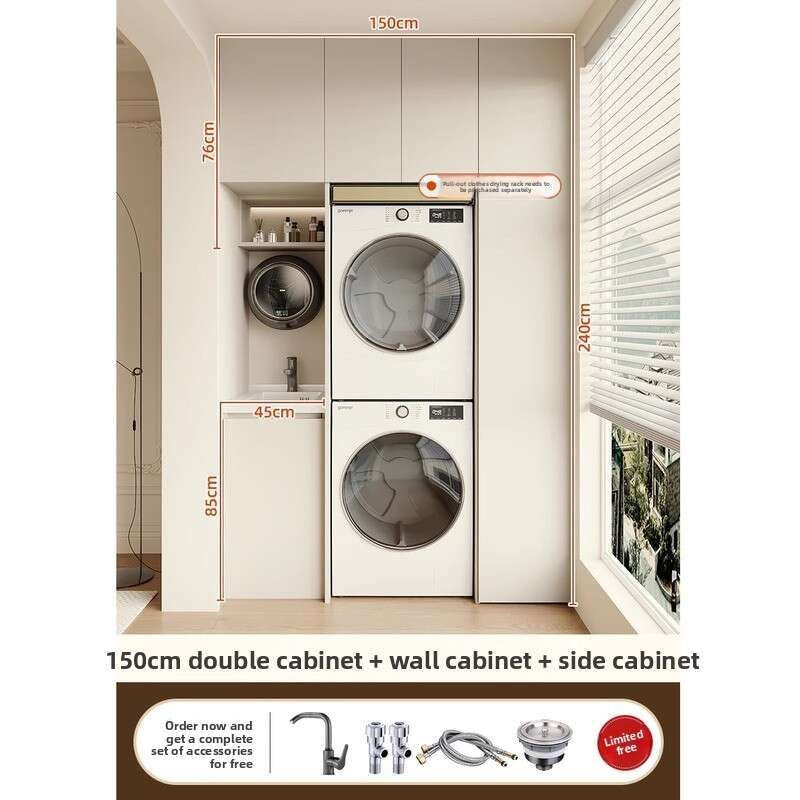Kabinet Penyimpanan Bilik Tidur Balkoni Aluminium QW-
