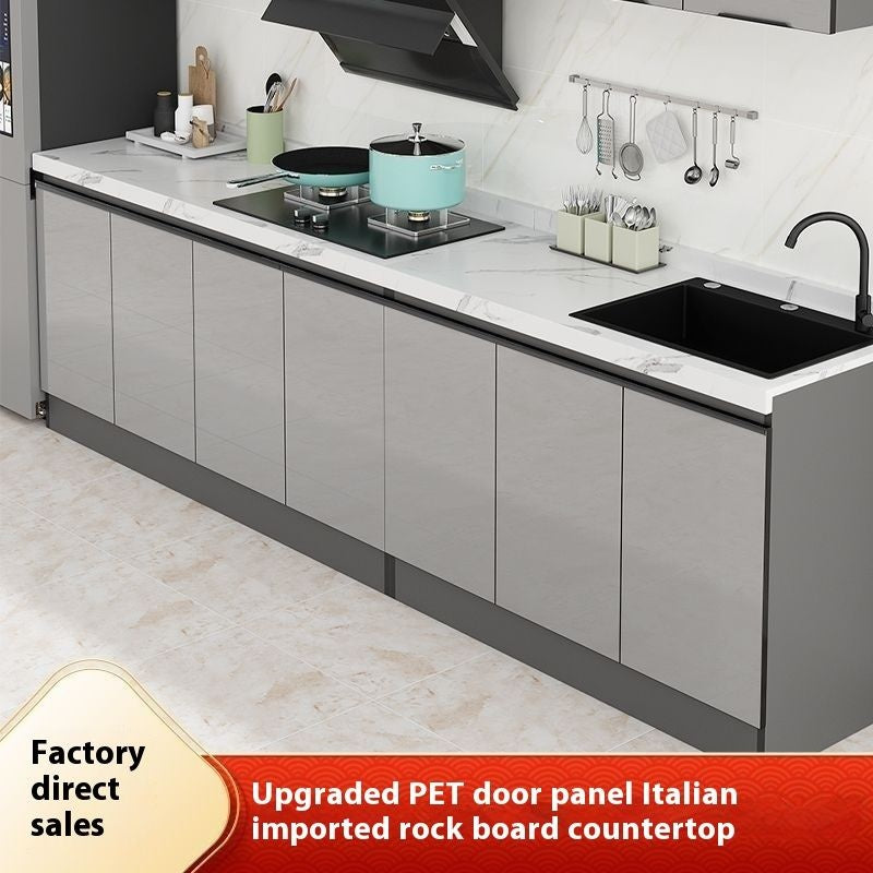 QW- Aluminum Alloy Kitchen Storage Cabinet with Free Sink