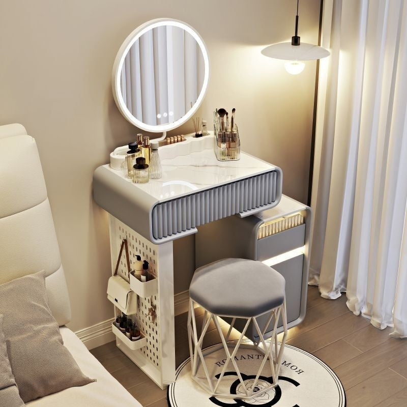 Bedroom Modern Simple Storage Cabinet Solid Wood Dressing Table