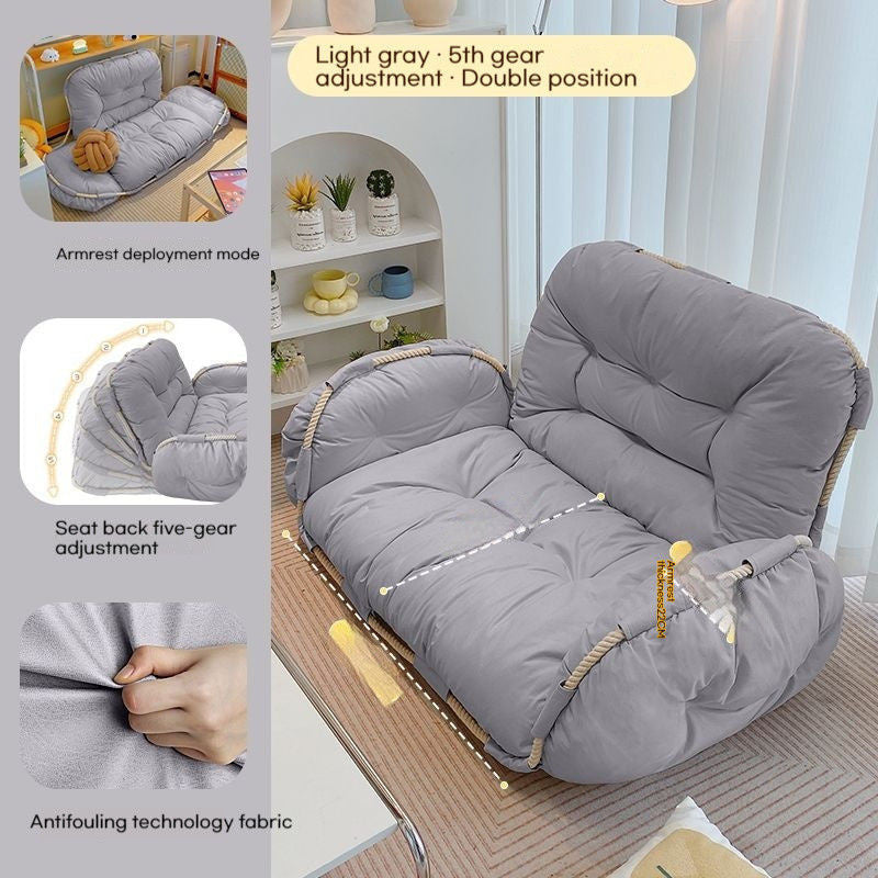 Tatami Jati Bilik Tidur Berkembar Balkoni Ruang Tamu Sofa Kecil Kerusi Malas
