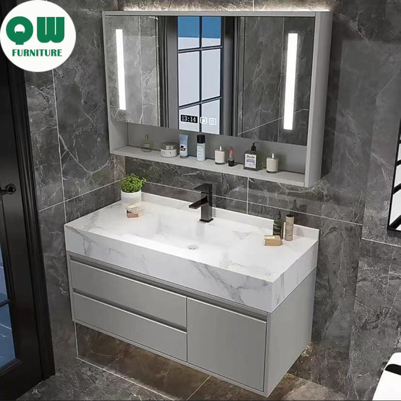 QW- Storage Cabinet Sink Set Bathroom Smart Mirror