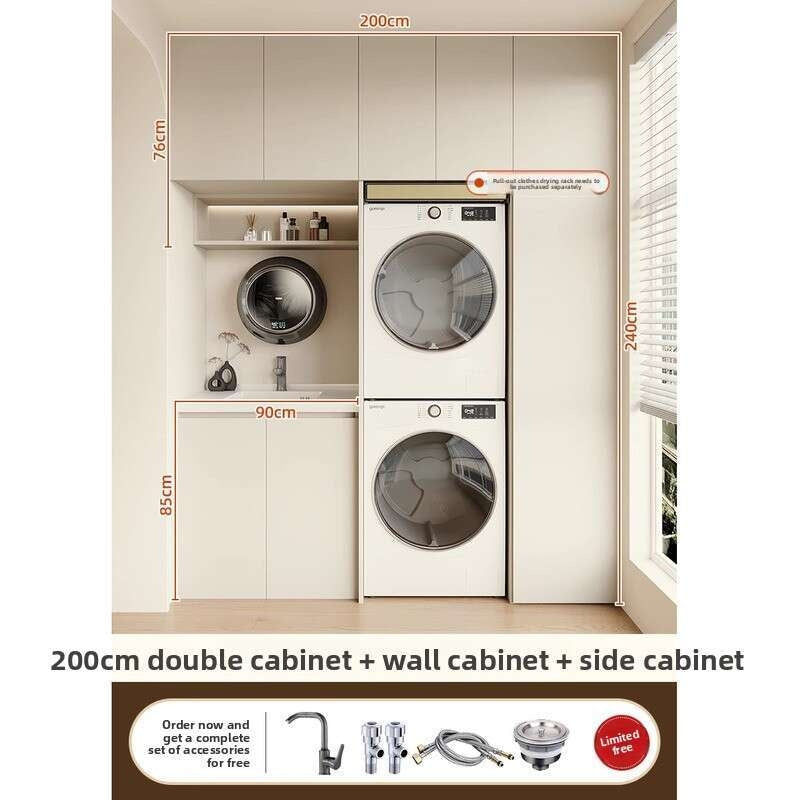 Kabinet Penyimpanan Bilik Tidur Balkoni Aluminium QW-