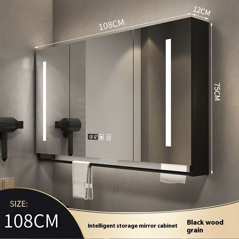 QW- Made of Real Wood Smart Mirror in the Bathroom Storage Cabinet