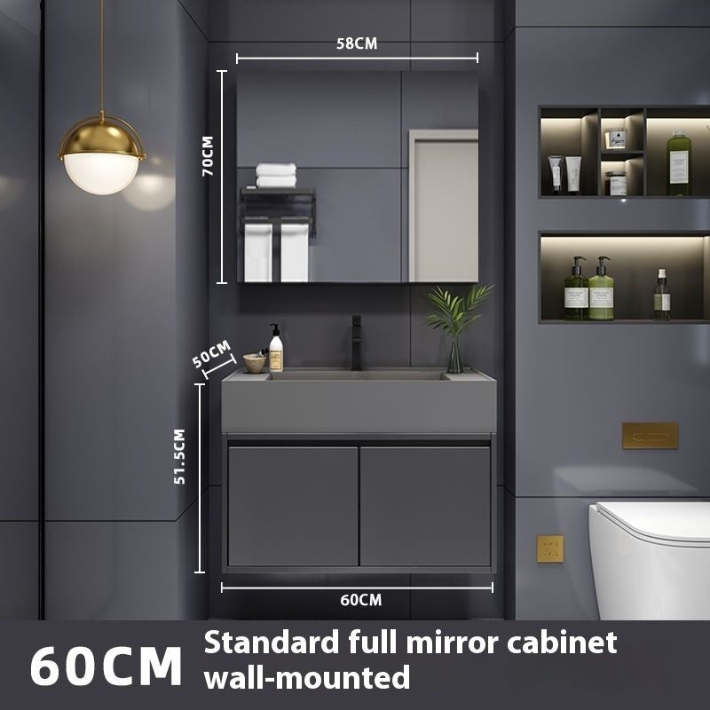 QW- Smart Mirror Real Wood Storage Bathroom Wash Cabinet