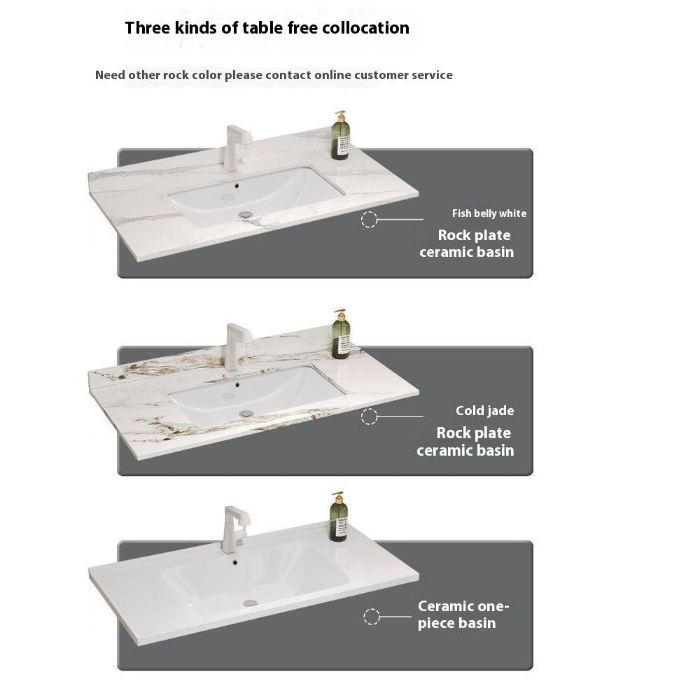 QW- alloy Aluminum makes a storage cabinet for the bathroom, mirror cabinet, and sink set.