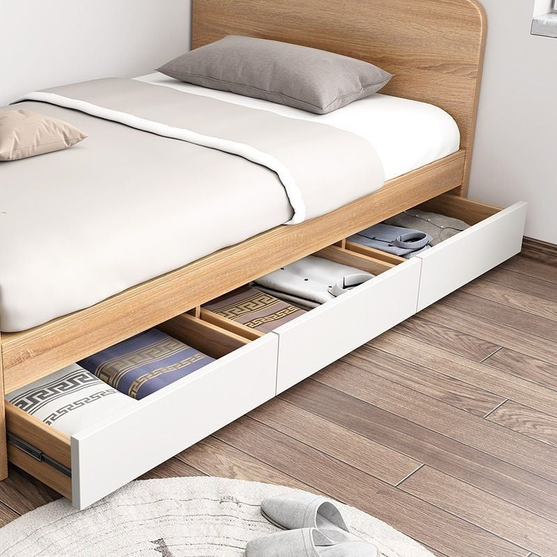 Single 1.2 meters 1 meter modern simple home economical storage children's mattress low bed
