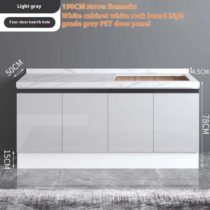 QW- Aluminum Alloy Kitchen Storage Cabinet with Free Sink