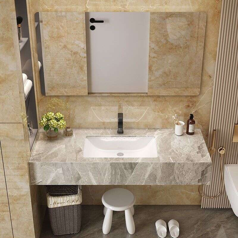 QW- Marble Sink Set for Smart Mirror in the Bathroom