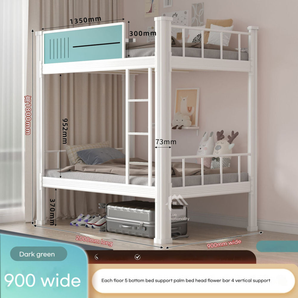 Upper bunk upper lower double beds, apartment shelves, high and low steel shelves