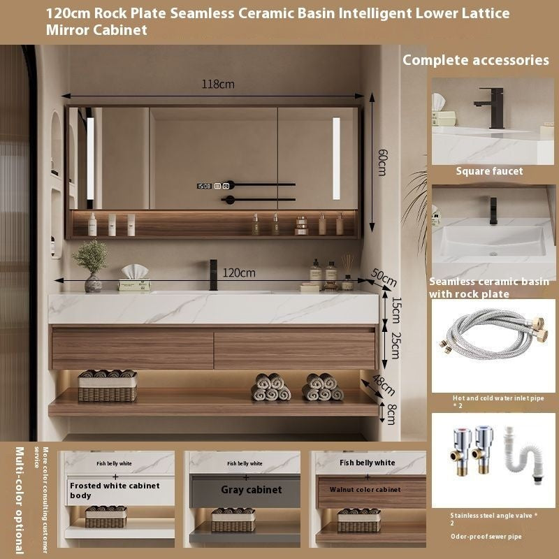 QW- Custom-made Storage Cabinet Smart Mirror in the Bathroom, Bathroom Sink Set