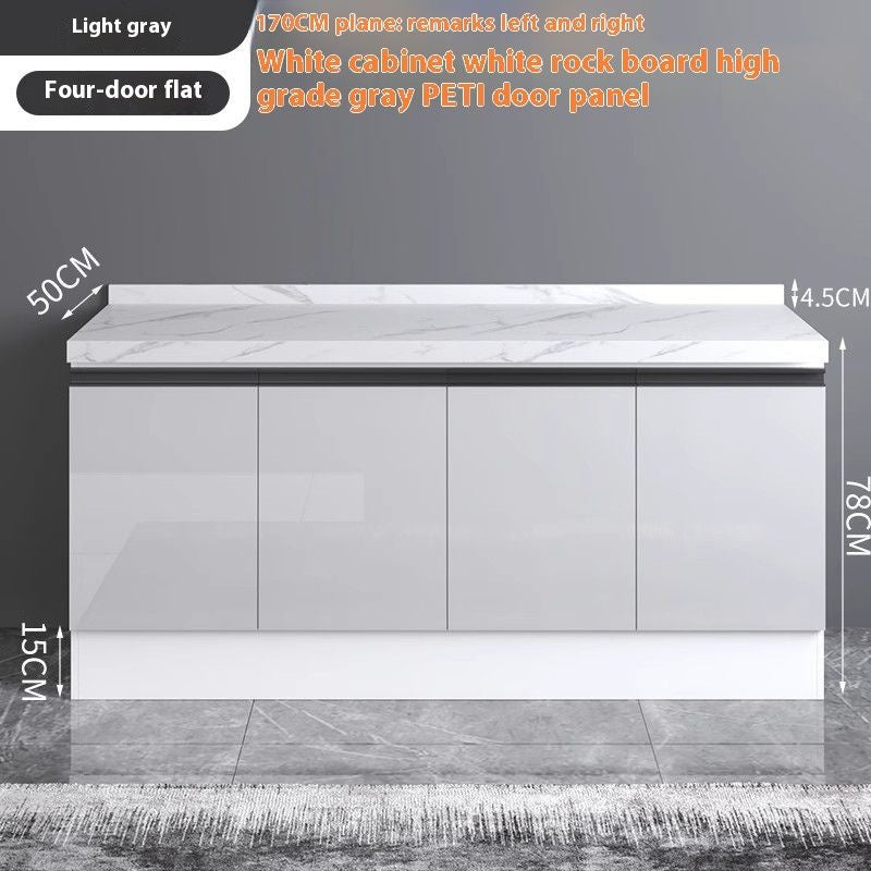 QW- Aluminum Alloy Kitchen Storage Cabinet with Free Sink