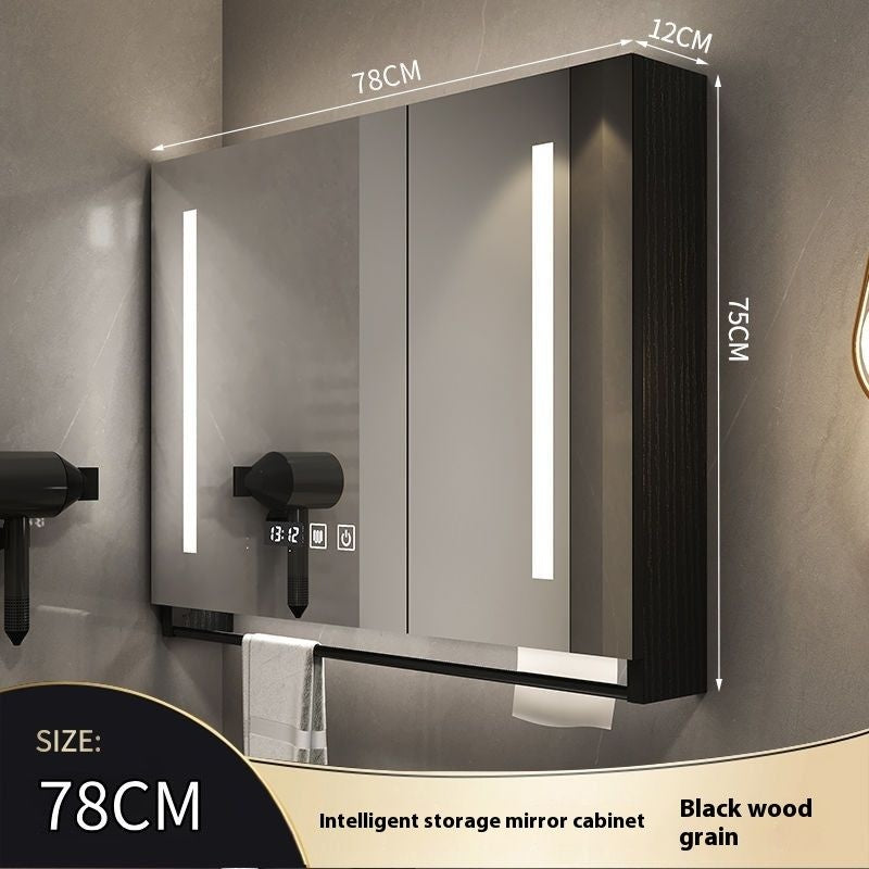 QW- Made of Real Wood Smart Mirror in the Bathroom Storage Cabinet