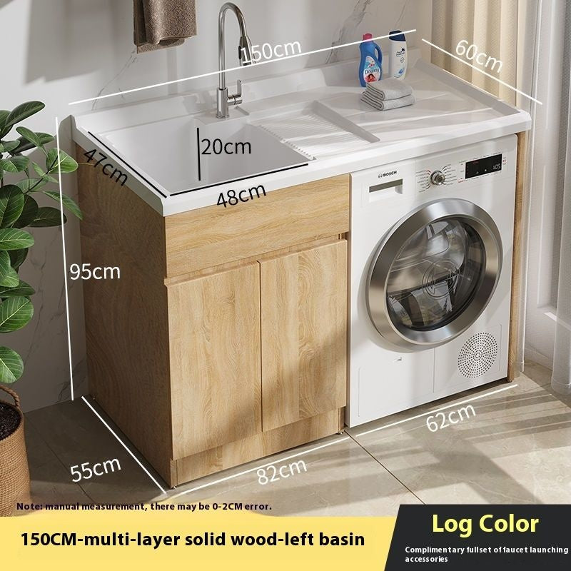 QW- Bathroom cabinet and bathroom sink set