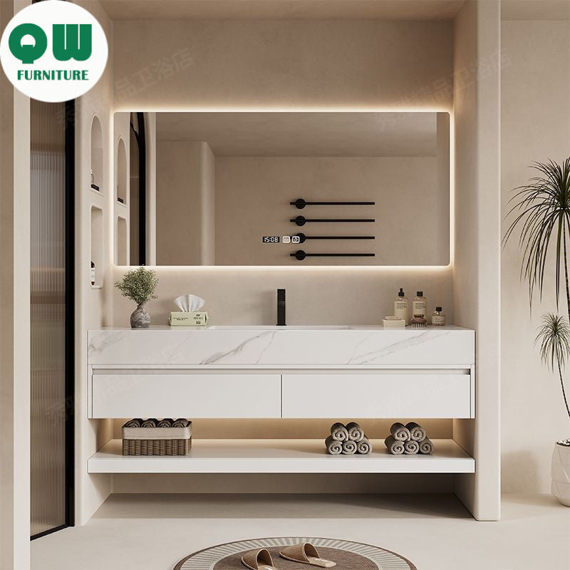 QW- Custom-made Storage Cabinet Smart Mirror in the Bathroom, Bathroom Sink Set