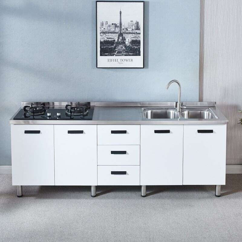 QW- Stainless Steel Cabinet Kitchen storage cabinet with sink included
