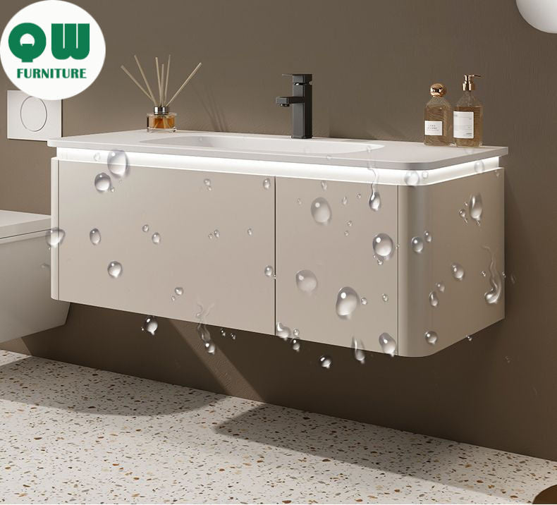 QW- Cream Style Storage Smart Mirror Cabinet in the Bathroom
