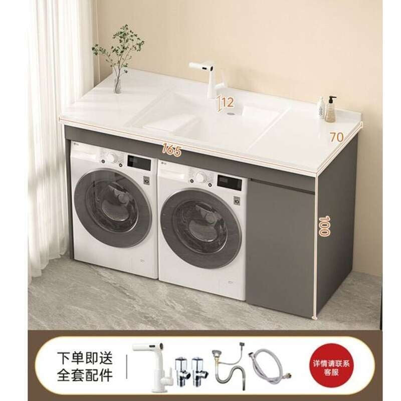 Set sinki bilik mandi aluminium QW- Kabinet simpanan bilik mandi Penyesuaian diterima 