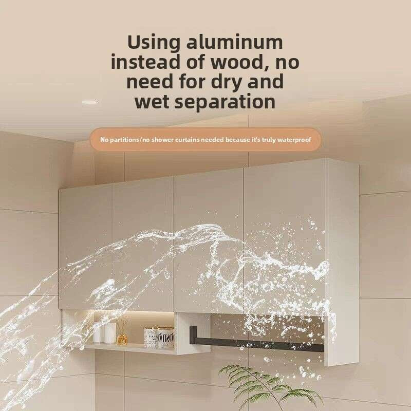 Kabinet Gantung Aluminium QW- Balkoni dinding Kabinet simpanan bilik mandi 