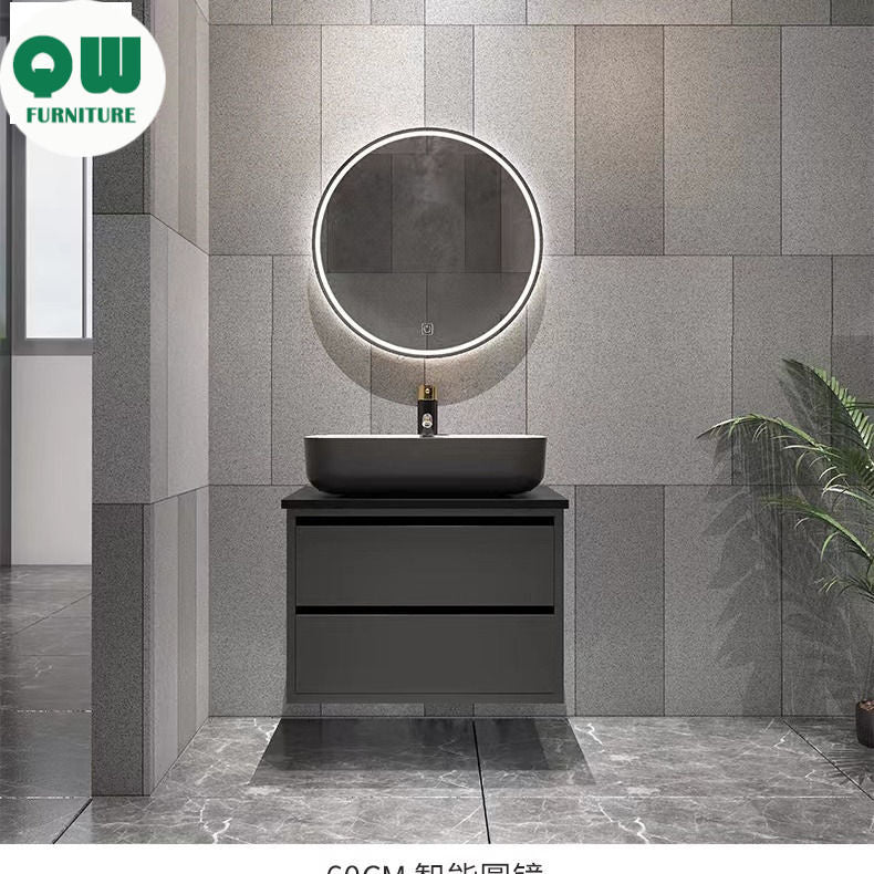 QW- Bathroom Set with Sink and Mirror, Smart Mirror Cabinet
