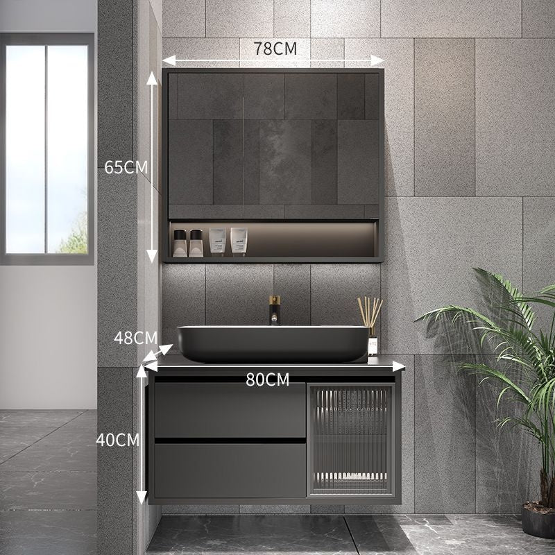 QW- Bathroom Set with Sink and Mirror, Smart Mirror Cabinet