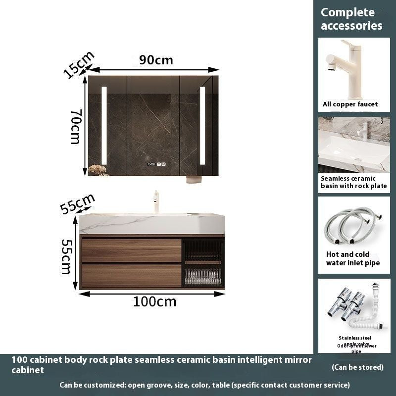 QW- Custom-madeBathroom CounterBathroom Storage CabinetSmart Mirror CabinetBathroom Basin
