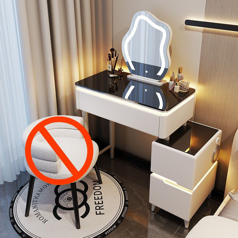 Smart Solid Wood Cream Wind Small Large Bedroom Premium Dressing Table